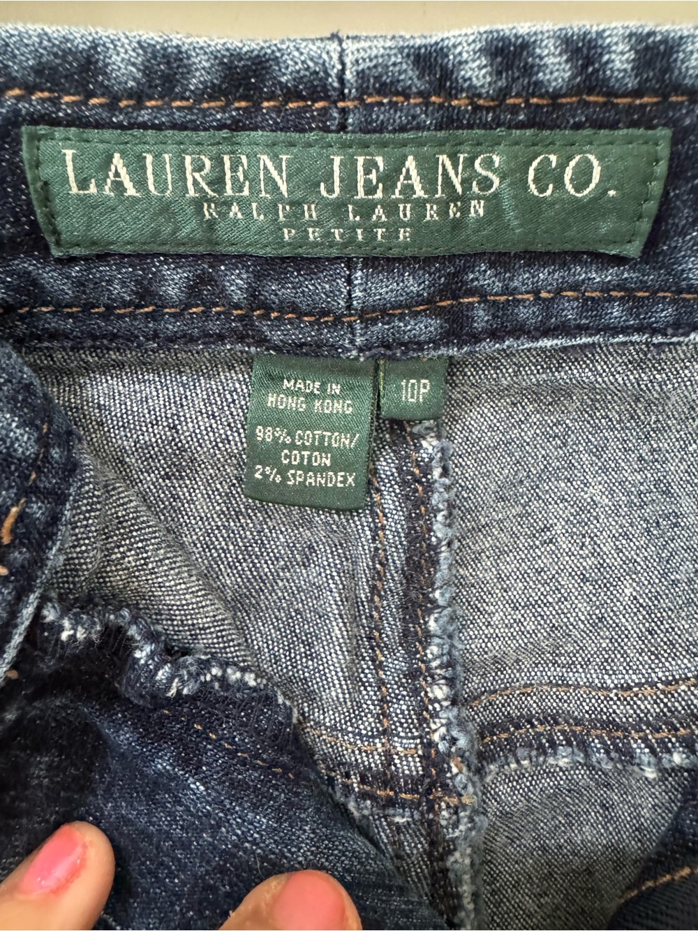 Ralph Lauren Classic High-Rise Straight Leg Women's Jeans in Dark Blue - Picture 3 of 5